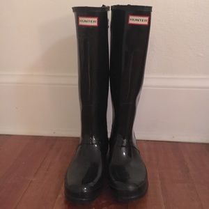 Women’s Tall Wide Leg Gloss Rain Boots